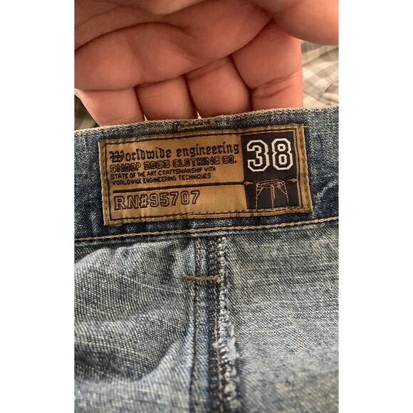 Vintage Snoop Dogg jeans mens size 38 y2k two tone rap straight leg grunge bagg - Picture 6 of 10
